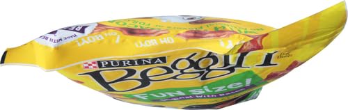 PURINA BEGGIN’ WITH REAL MEAT DOG TREATS, FUN SIZE ORIGINAL WITH BACON FLAVOR – 25 OZ. POUCH