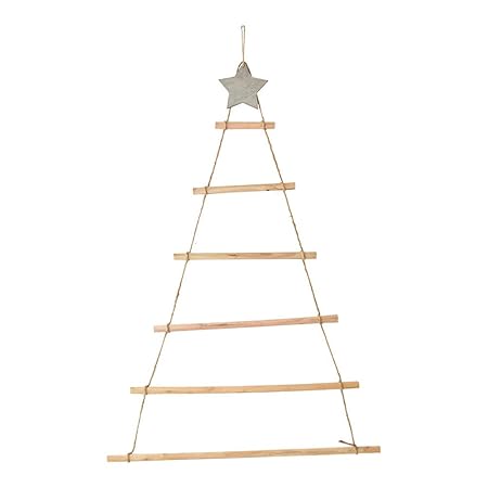 Mekta Albero Di Natale Fai Da Te In Legno A Forma Di Stella E Corda Decorazione Creativa Da Parete