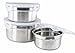 Steelware Snap Seal Leak-proof Stainless Steel Food Storage and Lunch Containers (Set of 3)
