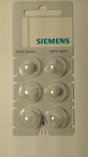 Siemens Click Dome Semi Open For RIC Hearing Aids - 6 Domes Each by Siemens