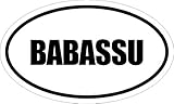 Any and All Graphics BABASSU 6" Magnet of Oval Euro