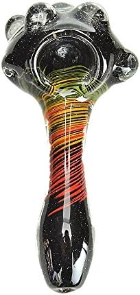 Rasta black frit glass spoon by oneclickstores