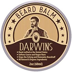 Darwin's Beard Balm Formula Full of Vitamins for a Fuller, Longer, & Thicker Beard | Made In USA | Dandruff Remover & Stops Itching | Best Practice to Use Everyday | 2 oz