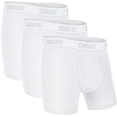 Chidame Men's Underwear Luxe Micro Modal Boxer Briefs Open Fly 3 Pack