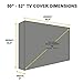 KHOMO GEAR Outdoor TV Cover - SAHARA Series - Universal Weatherproof Protector For 50 - 52 Inch TV - Fits Most Mounts & Brackets