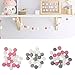 Felt Wool Ball String Wall Hanging Pom Pom Garland Home Decorations 30mm Balls (Gray White)