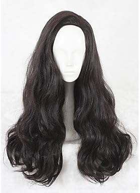 WIGSSALE Synthetic Wig Curly Faux Locs Wig Black Capless Cosplay Wig Short Synthetic Hair
