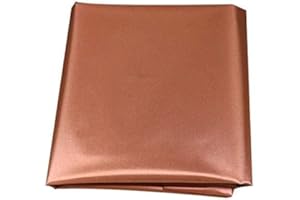 PAOBTEIY Copper EMF Protection Fabric Shielding RF & LF Electromagnetic Fields Anti Radiation Fabric Blocking (1, Gold, 39"x43")