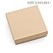 MESHA 16 Pcs Jewelry Boxes 3.5x3.5x1 Inches Kraft Square Cardboard Boxes Bracelet Boxes with Cotton Filled