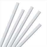 (100 ct) 100% Compostable Drinking Straws - Regular Size Unwrapped Disposable Eco Friendly