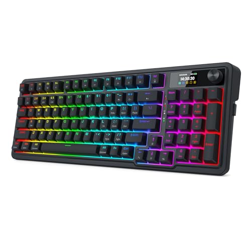 Redragon K719 Gasket RGB Gaming Tastatur 95 Tasten 1,14 Zoll TFT Display