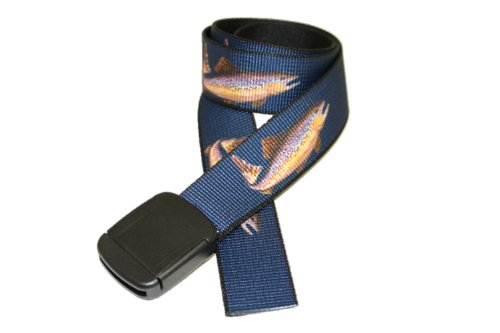 "Navy Trout" Hiker Web Belt Made in USA by Thomas Bates