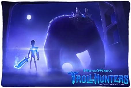 Turui Durable Gift Trollhunters Animation Movie HOT New 50% cotton, 50% polyester Rectangle Pillow case