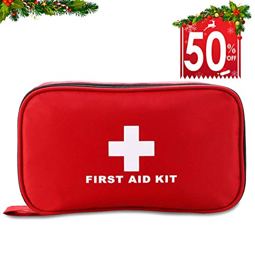 LOFTWELL First Aid Kit 180 Piece Emergency Medical Supplies Survival Bag for Home, Office, Car, Camping, Hiking, Outdoor Survival