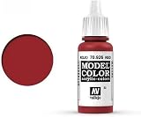 Vallejo Model Color Vermillion 17 ml Acrylic Paint EyeDropper Bottle view 2