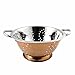 Copper & Stainless Steel Colander (2.5 Quart Capacity); Decorative Strainer / Fruit Bowl / Pedestal-Style Colander