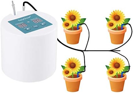 Unionup Plant Self-Watering System Automatic Waterer Drip Irrigation with 10m Tube Kits for Potted Plants