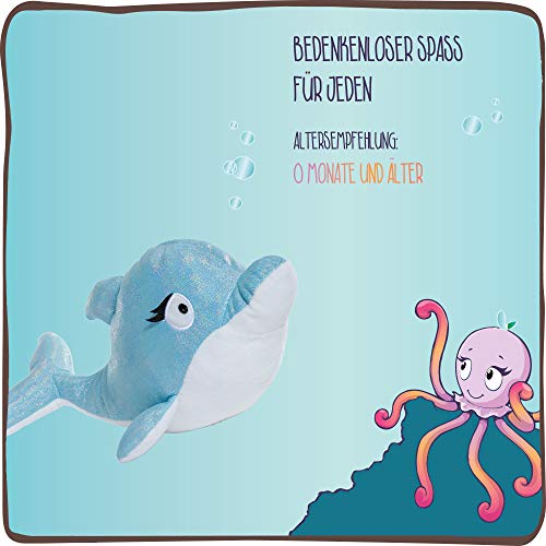 NICI Kuscheltier Delfin Del-Finchen 30 cm – Delfin Plüschtier für Mädchen, Jungen & Babys – Flauschiges Stofftier zum… – Bild 6