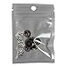 Wavy Round Flat Studs and Spikes Metal ScrewBack for Leathercraft Punk DIY - Silver, 8mm x 12mm, 100 PCS by eART