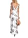 FFLMYUHULIU Women's v-Neck Floral Short-Sleeve Long Maxi Dress, C2604-White, X-Large