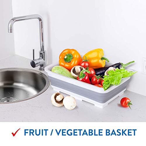 Wonder Worker FOLD collapsible washing up bowl foldable 14.6 X 10.8 X 4.7"