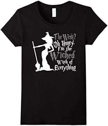 Women's Wicked Witch of Everything Halloween Fun T-Shirt. XL Black