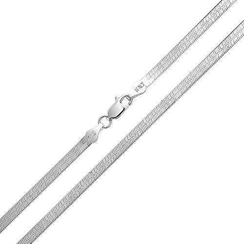 Bling JewelryContoured Yellow Gold Plated .925 Sterling Silver Herringbone Cubetto Snake Chain Omega Choker Necklace For Women Italy 16, 18 20 24 Inch 5-6mm