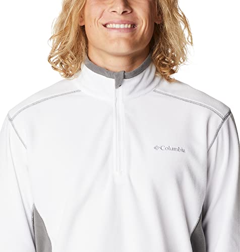 Klamath Range 2 Half Zip Pull en polaire Homme, White/City Grey, S
