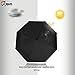 JBM Windproof Travel Umbrella Automatic Open Close Sun Rain Protection Lightweight Portable with Comfort Handle Extra Large Double Layer Umbrella for Golf and Outdoor Use
