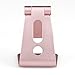 Mothca Adjustable Aluminum Cell Phone Holder, 270 Degree Rotating Multi Viewing Angle Mobile Phone Stand, Universal Desktop Charging Dock for iPhone Samsung Nintendo Switch iPad Tablet (Rose Gold)