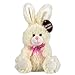 Chocolate-Scented Plush Stuffed Easter Bunny Rabbit with Ribbon 7 in. - OFF-WHITE - 1/pkg. by Greenbrier