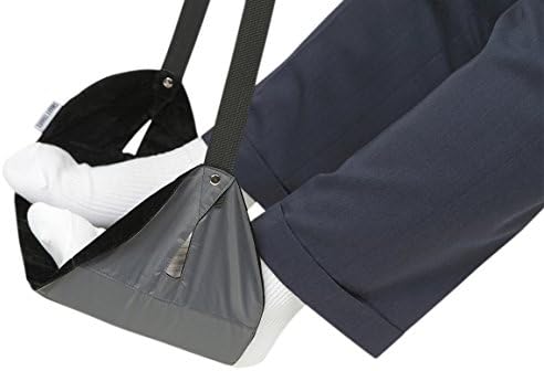 Portable Travel Footrest/easy carry &amp; setup Foot Rest Ultralight Compact Smart Hammock-style,For Air plain and Buses (2-L size. 22 Inch(55.9cm) Premium Gray)