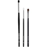 Morphe Glitter Eyeshadow Brush Trio - Eyeshadow Brush Set for Precision, Definition &amp; Shine - Includes M709, M321 &amp; M760 - For Cream or Powder Formulas (3 Count)