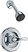 Delta Faucet Classic 13 Series Single-Function Shower Trim Kit with Single-Spray Touch-Clean Shower Head, Chrome T13220 (Valve Not Included)