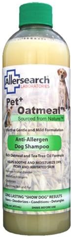 Allersearch Laboratories Pet Plus Oatmeal Anti-Allergen Dog Shampoo, 16 oz. by Allersearch Laboratories