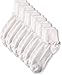 Jefferies Socks Little Girls Ripple Edge Turn Cuff Socks 6 Pair Pack, White, 6-7.5