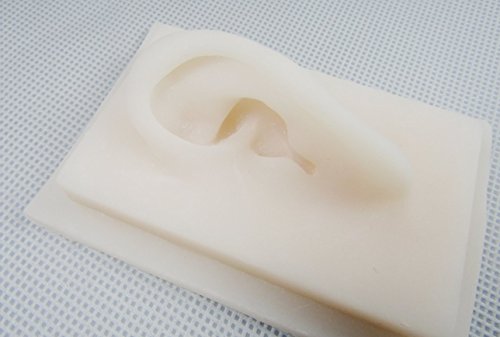 2Pcs Silicone Simulation Model Human Ears Acupuncture Practice Model of The Ear