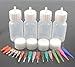 COKOHAPPY Four 1 oz Bottles and 16 tips Multi Purpose reusable Precision Applicator Assortment Kit