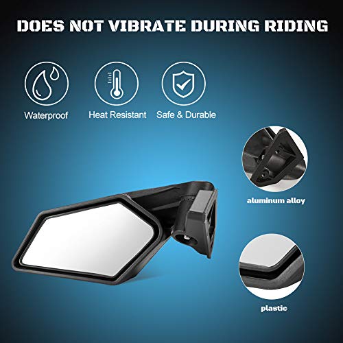 X3 Side Mirrors, A & UTV PRO Rear View Mirrors for Can am Maverick X3