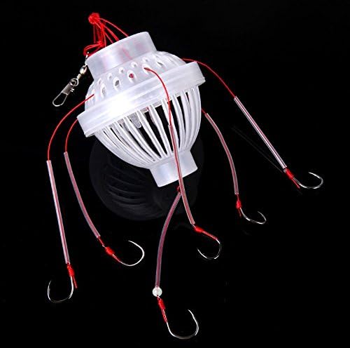 Fishing Accessory 3 pieces / lot Carbon Steel + Plastics Carp Fishing Hook Sea Monster with Six Strong Spherical Fishing Hooks Tackle Tool