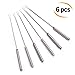 6 PCS Stainless Steel Fondue Forks, 9.5 Inch Color-Coded Cheese Fondue Forks Smores Sticks with Heat Resistant Handle for Chocolate Fountain Cheese Fondue Roast Marshmallows Desserts Fruits