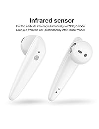 Auriculares inalámbricos con Bluetooth y auriculares Factualism True Wireless Bluetooth 5.0 Control IR original Hi Fi Bass Sounds cómodo ajuste para cancelación de ruido de los oídos