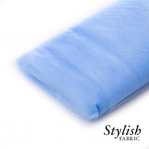 Peri Blue Tulle Fabric - 40 Yards Per Bolt