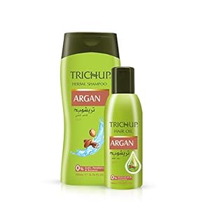 Trichup Argan Hair Oil & Shampoo – Reduce Damage, Frizz & Boosts Shine