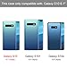 Vofolen Cover for Galaxy S10 Case Wallet Credit Card Holder ID Slot Sliding Door Hidden Pocket Anti-Scratch Dual Layer Protective Hard Shell Rugged TPU Bumper Armor for Samsung Galaxy S10 (Black)