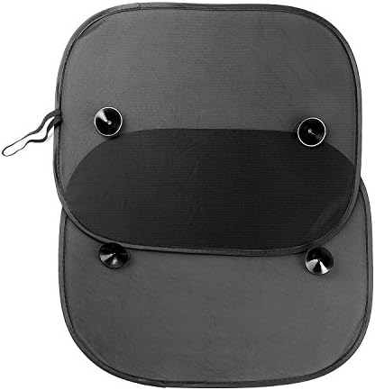 iManson Cling Car Sunshades for Side Window (2Pack) - Baby Car Sunshade - Protect Your Kids in the Back Seat from Sun Glare and Heat- Portable Folding Blinds Perfect for Every Vehicle- Easy to Install