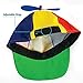 Rainbow Propeller Spinner Hat - One Size with Adjustable Hat Snap Back - Costume Accessory - Fits Most