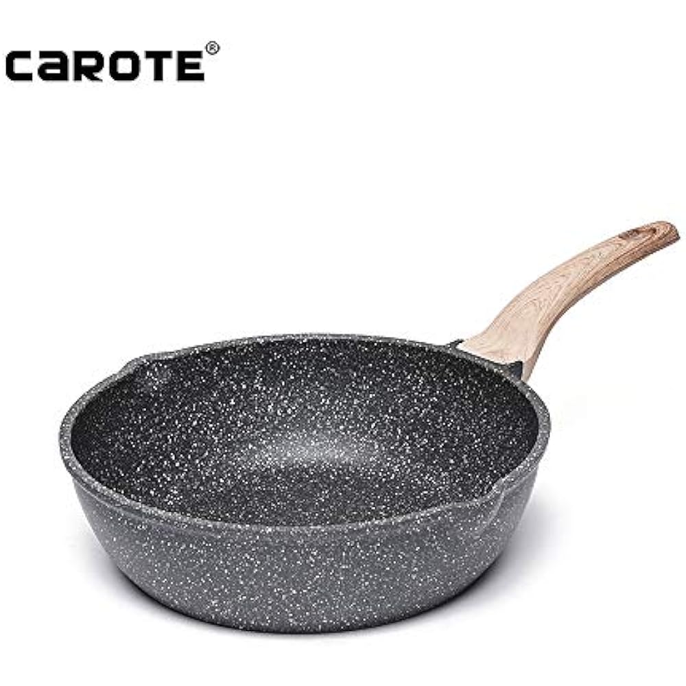 9.5 Skillets Inch Deep Frying Pan PFOA"PTFEFree StoneDerived Non