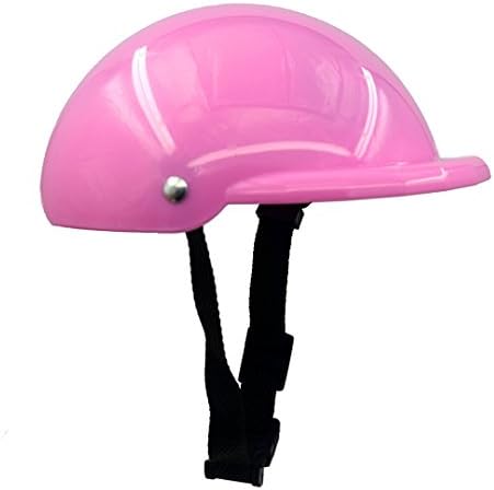 Diotem Funny Cool Pet Dog Riding Motorcycles Bike Helmet Cap Hat ABS Plastic Doggie Puppy Helmets Sun Rain Protection for Small Medium Cats Dogs