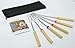 Marshmallow Roasting Sticks 6 Pcs with Guide Book and Zippered Carry Case - Wood Handles Telescoping Stainless Steel Campfire Smores Skewers Corn Hot Dog Barbecue Fire Pit Forks by Perfect Life Ideas